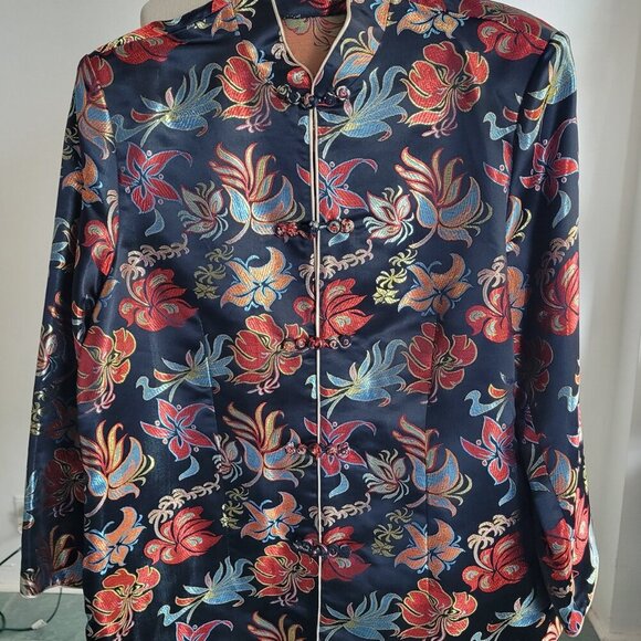 Handmade Asian Oriental Silk Blend Women’s Jacket (Size: Small to Medium) - Picture 12 of 16